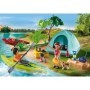 Camping langa rau